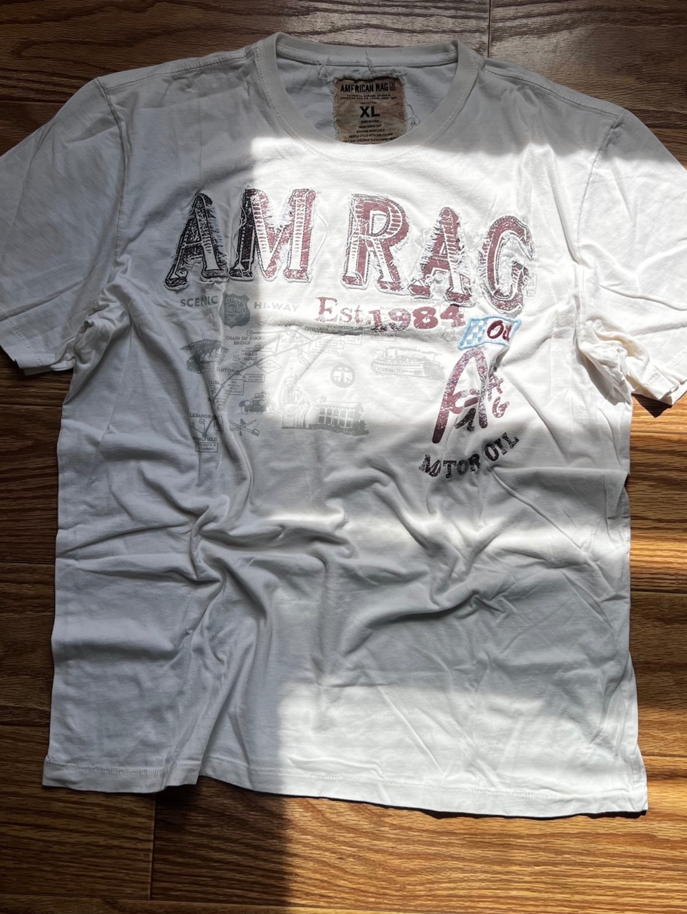 vintage y2k american rag graphic tee xl streetwear skater grunge casual